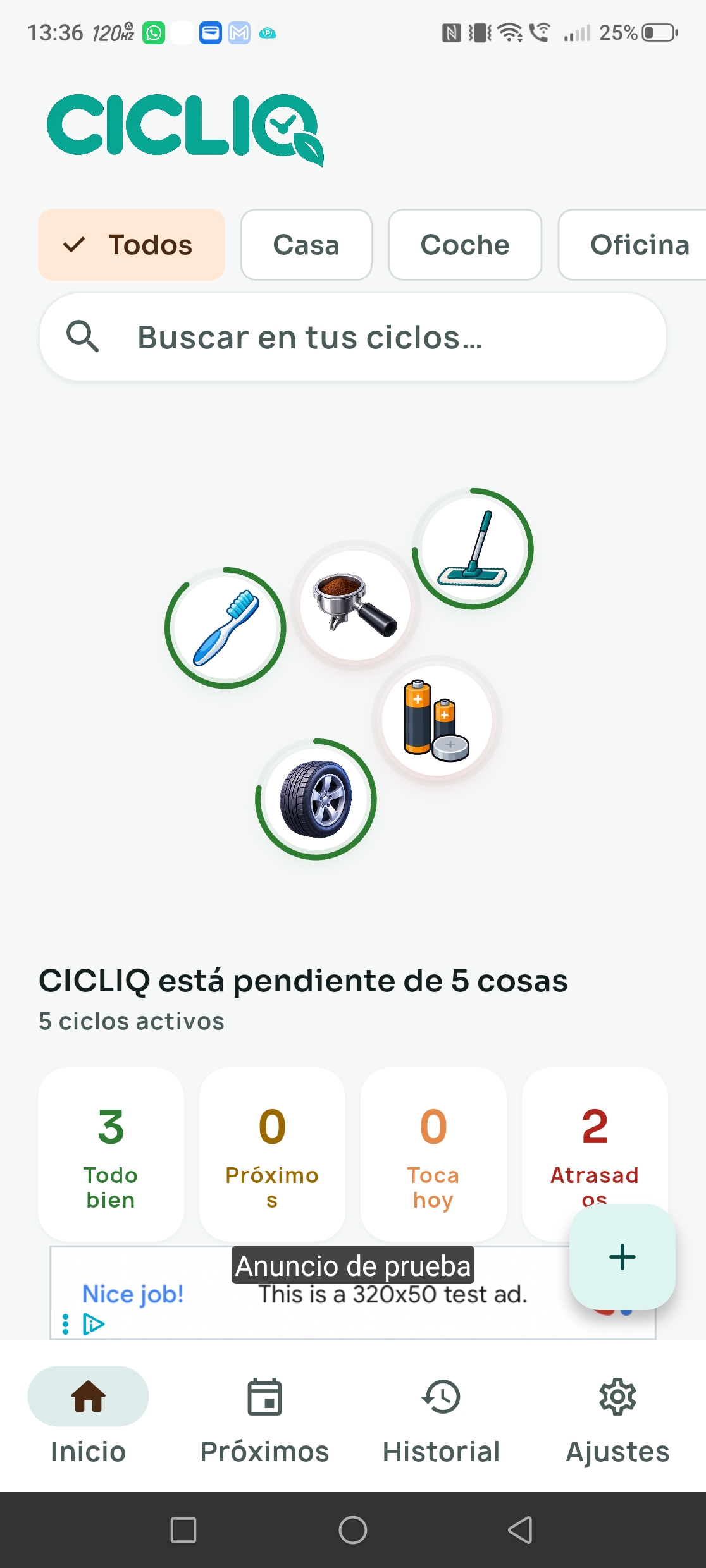 Inicio de CICLIQ